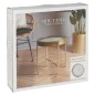 Home&Styling Mesita auxiliar con reloj dorada