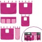 vidaXL Cama alta para niños con cortinas madera pino rosa 90x200 cm vidaXL Cama alta para niños con cortinas madera pino rosa 90x200 cm