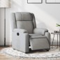 vidaXL Sillón reclinable eléctrico tela gris claro vidaXL Sillón reclinable eléctrico tela gris claro