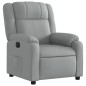 vidaXL Sillón reclinable eléctrico tela gris claro vidaXL Sillón reclinable eléctrico tela gris claro