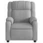 vidaXL Sillón reclinable eléctrico tela gris claro vidaXL Sillón reclinable eléctrico tela gris claro