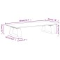 vidaXL Soporte de monitor vidrio templado y metal blanco 40x20x8 cm vidaXL Soporte de monitor vidrio templado y metal blanco 40x20x8 cm
