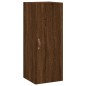 vidaXL Aparador alto madera contrachapada roble marrón 34,5x34x180 cm vidaXL Aparador alto madera contrachapada roble marrón 34,5x34x180 cm