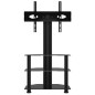 vidaXL Mueble de TV de esquina 3 niveles para 32-70 pulgadas negro