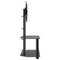 vidaXL Mueble de TV de esquina 2 niveles para 32-70 pulgadas negro vidaXL Mueble de TV de esquina 2 niveles para 32-70 pulgadas negro
