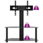 vidaXL Mueble de TV de esquina 2 niveles para 32-70 pulgadas negro vidaXL Mueble de TV de esquina 2 niveles para 32-70 pulgadas negro