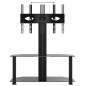 vidaXL Mueble de TV de esquina 2 niveles para 32-70 pulgadas negro vidaXL Mueble de TV de esquina 2 niveles para 32-70 pulgadas negro