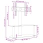 vidaXL Mueble de TV de esquina 2 niveles para 32-70 pulgadas negro vidaXL Mueble de TV de esquina 2 niveles para 32-70 pulgadas negro
