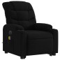 vidaXL Sillón de masaje eléctrico reclinable elevable tela negro vidaXL Sillón de masaje eléctrico reclinable elevable tela negro