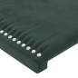 vidaXL Cabecero con LED de terciopelo verde oscuro 147x16x118/128 cm vidaXL Cabecero con LED de terciopelo verde oscuro 147x16x118/128 cm