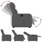 vidaXL Sillón eléctrico reclinable elevable de tela gris oscuro vidaXL Sillón eléctrico reclinable elevable de tela gris oscuro