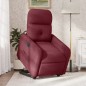 vidaXL Sillón eléctrico reclinable elevable de tela rojo tinto vidaXL Sillón eléctrico reclinable elevable de tela rojo tinto