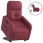 vidaXL Sillón eléctrico reclinable elevable de tela rojo tinto vidaXL Sillón eléctrico reclinable elevable de tela rojo tinto