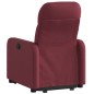 vidaXL Sillón eléctrico reclinable elevable de tela rojo tinto vidaXL Sillón eléctrico reclinable elevable de tela rojo tinto