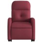 vidaXL Sillón eléctrico reclinable elevable de tela rojo tinto vidaXL Sillón eléctrico reclinable elevable de tela rojo tinto