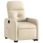 vidaXL Sillón eléctrico reclinable elevable de tela color crema vidaXL Sillón eléctrico reclinable elevable de tela color crema