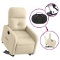vidaXL Sillón eléctrico reclinable elevable de tela color crema vidaXL Sillón eléctrico reclinable elevable de tela color crema