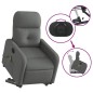 vidaXL Sillón de masaje eléctrico reclinable elevable tela gris oscuro vidaXL Sillón de masaje eléctrico reclinable elevable tela gris oscuro