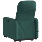 vidaXL Sillón masaje eléctrico reclinable elevable tela verde oscuro vidaXL Sillón masaje eléctrico reclinable elevable tela verde oscuro