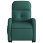 vidaXL Sillón masaje eléctrico reclinable elevable tela verde oscuro vidaXL Sillón masaje eléctrico reclinable elevable tela verde oscuro