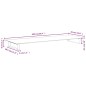 vidaXL Soporte de monitor vidrio templado y metal blanco 100x35x8 cm vidaXL Soporte de monitor vidrio templado y metal blanco 100x35x8 cm