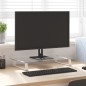 vidaXL Soporte de monitor vidrio templado y metal blanco 60x35x8 cm vidaXL Soporte de monitor vidrio templado y metal blanco 60x35x8 cm