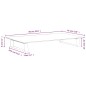 vidaXL Soporte de monitor vidrio templado y metal blanco 60x35x8 cm vidaXL Soporte de monitor vidrio templado y metal blanco 60x35x8 cm