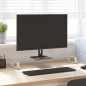 vidaXL Soporte de monitor vidrio templado y metal blanco 80x20x8 cm vidaXL Soporte de monitor vidrio templado y metal blanco 80x20x8 cm
