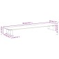 vidaXL Soporte de monitor vidrio templado y metal blanco 80x20x8 cm vidaXL Soporte de monitor vidrio templado y metal blanco 80x20x8 cm