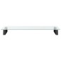 vidaXL Soporte de monitor vidrio templado y metal negro 80x35x8 cm vidaXL Soporte de monitor vidrio templado y metal negro 80x35x8 cm