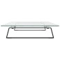 vidaXL Soporte de monitor vidrio templado y metal negro 80x35x8 cm vidaXL Soporte de monitor vidrio templado y metal negro 80x35x8 cm