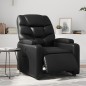 vidaXL Sillón reclinable eléctrico de cuero sintético negro vidaXL Sillón reclinable eléctrico de cuero sintético negro