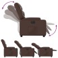 vidaXL Sillón reclinable eléctrico de cuero sintético marrón vidaXL Sillón reclinable eléctrico de cuero sintético marrón