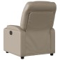vidaXL Sillón reclinable eléctrico de cuero sintético color capuchino vidaXL Sillón reclinable eléctrico de cuero sintético color capuchino