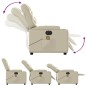 vidaXL Sillón de masaje reclinable eléctrico cuero sintético crema vidaXL Sillón de masaje reclinable eléctrico cuero sintético crema