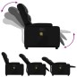 vidaXL Sillón reclinable de masaje de pie cuero artificial negro vidaXL Sillón reclinable de masaje de pie cuero artificial negro
