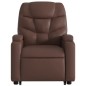 vidaXL Sillón reclinable de masaje de pie de cuero sintético marrón vidaXL Sillón reclinable de masaje de pie de cuero sintético marrón