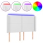 vidaXL Cabecero con LED cuero sintético blanco 147x16x118/128 cm vidaXL Cabecero con LED cuero sintético blanco 147x16x118/128 cm
