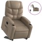 vidaXL Sillón elevable eléctrico cuero artificial capuchino vidaXL Sillón elevable eléctrico cuero artificial capuchino