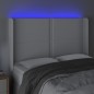 vidaXL Cabecero con LED cuero sintético blanco 147x16x118/128 cm vidaXL Cabecero con LED cuero sintético blanco 147x16x118/128 cm