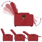 vidaXL Sillón de majaje elevable eléctrico cuero artificial rojo vidaXL Sillón de majaje elevable eléctrico cuero artificial rojo