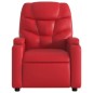 vidaXL Sillón de majaje elevable eléctrico cuero artificial rojo vidaXL Sillón de majaje elevable eléctrico cuero artificial rojo