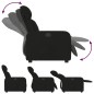 vidaXL Sillón reclinable eléctrico de tela negro vidaXL Sillón reclinable eléctrico de tela negro