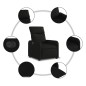 vidaXL Sillón reclinable eléctrico de tela negro vidaXL Sillón reclinable eléctrico de tela negro