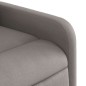 vidaXL Sillón reclinable de masaje eléctrico tela gris taupe