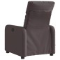 vidaXL Sillón reclinable de masaje eléctrico tela marrón oscuro vidaXL Sillón reclinable de masaje eléctrico tela marrón oscuro
