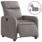 vidaXL Sillón reclinable eléctrico tela gris taupé