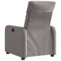 vidaXL Sillón reclinable eléctrico tela gris taupé