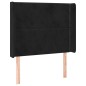 vidaXL Cabecero con LED de terciopelo negro 103x16x118/128 cm vidaXL Cabecero con LED de terciopelo negro 103x16x118/128 cm
