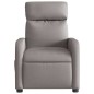 vidaXL Sillón reclinable eléctrico tela gris taupé